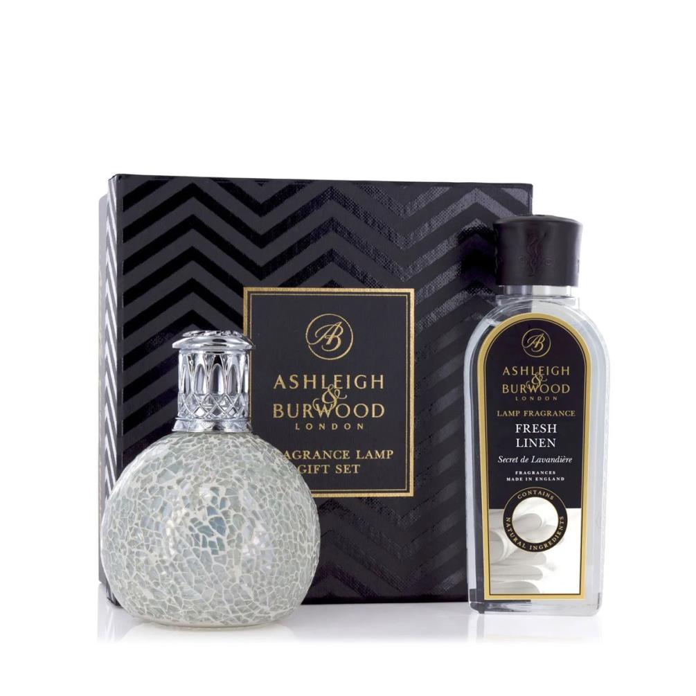 Ashleigh & Burwood The Pearl Fragrance Lamp & Fresh Linen Gift Set £35.55